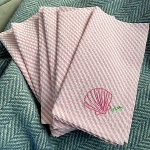Set of 6 Lilly Pulitzer seersucker napkins